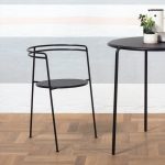 ok design point chair and table black